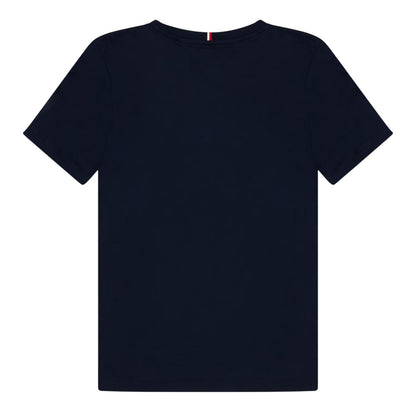 Night Navy - Back - Tommy Hilfiger Childrens-Kids Mono Logo T-Shirt