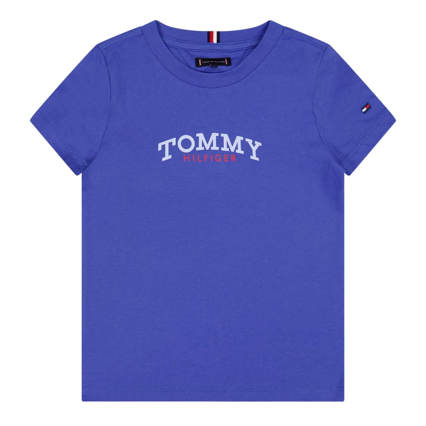 Blue - Front - Tommy Hilfiger Childrens-Kids Mono Logo T-Shirt