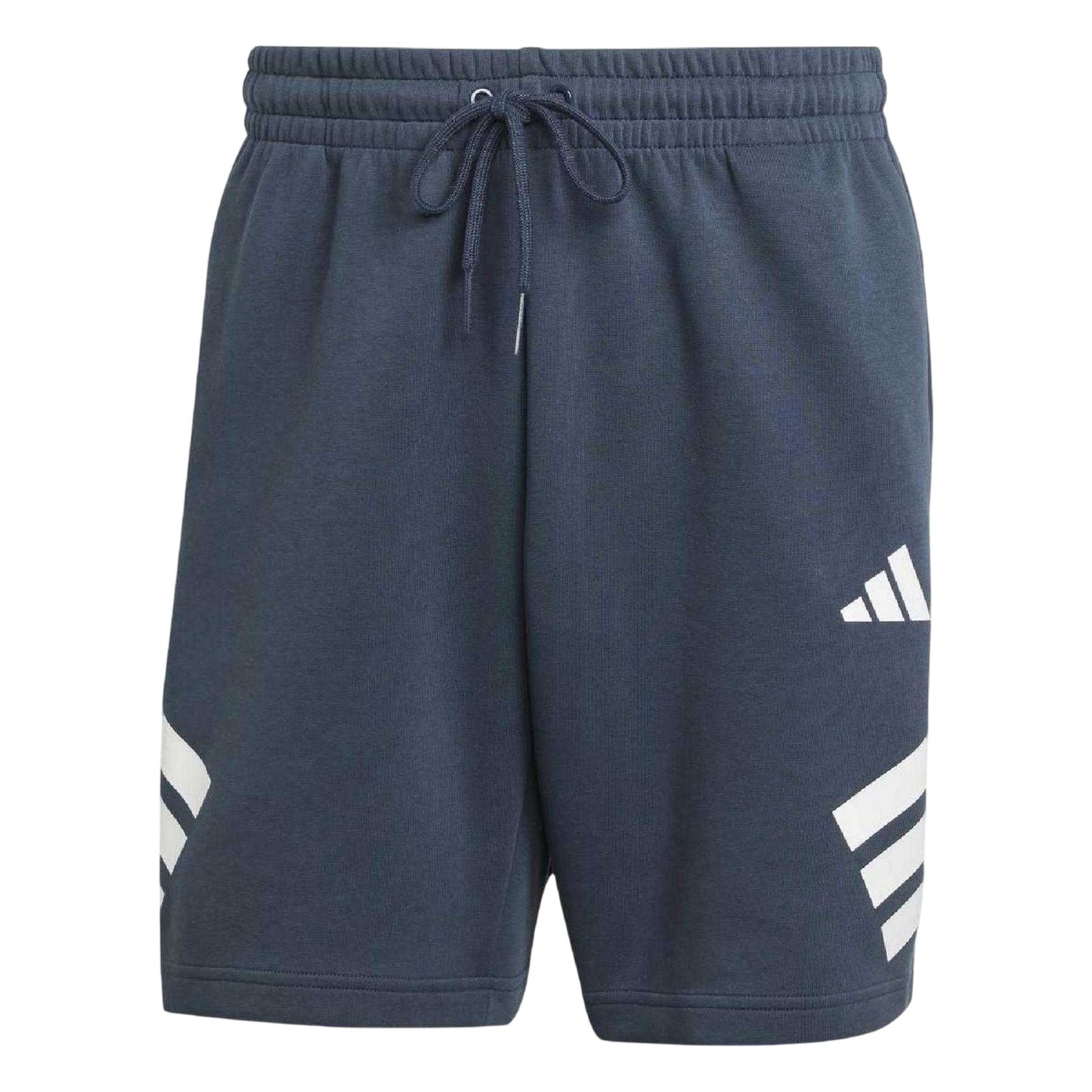 Navy - Front - Adidas Mens Future Icons 3 Stripes Shorts