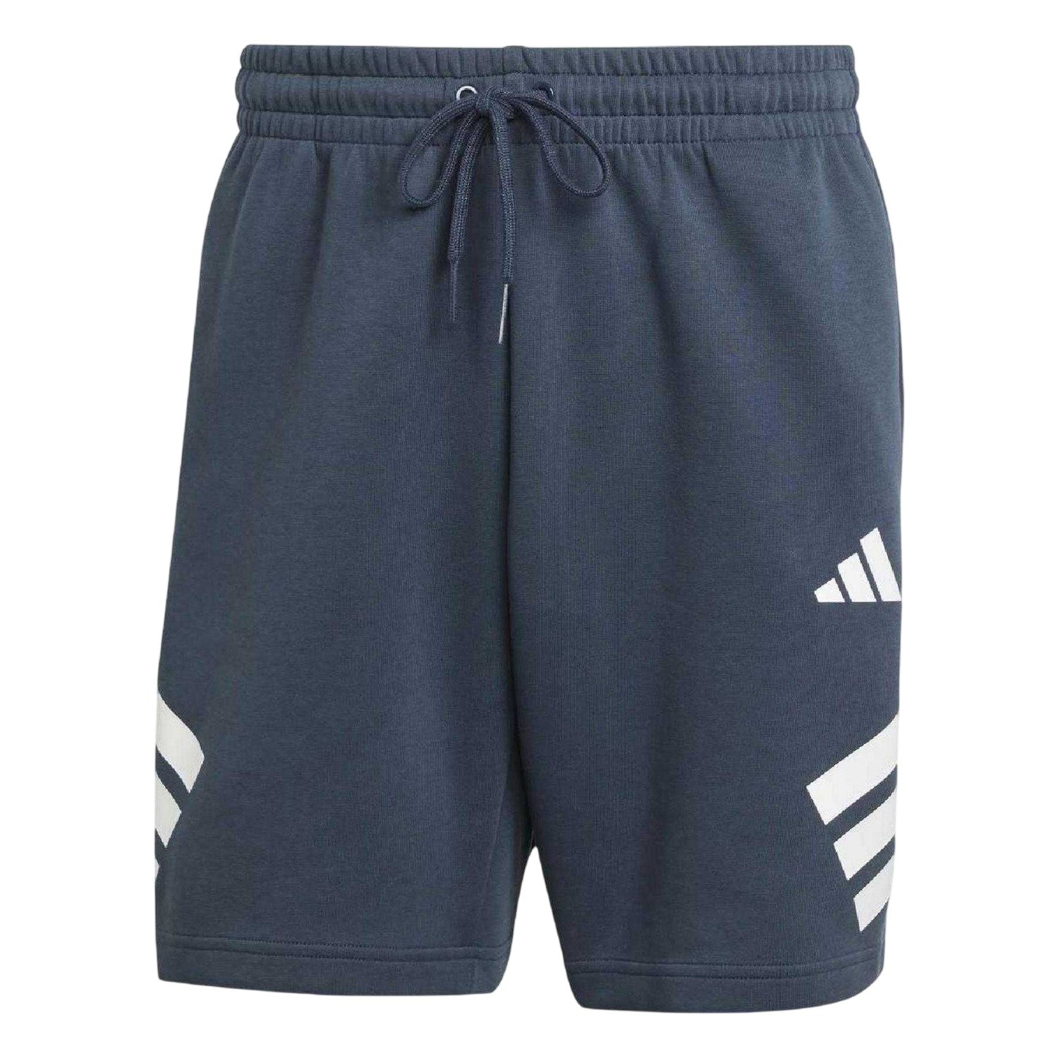 Navy - Front - Adidas Mens Future Icons 3 Stripes Shorts