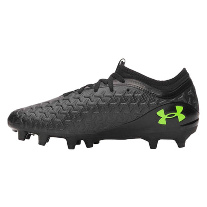 Black-Green - Back - Under Armour Womens-Ladies Magnetico Firm Ground Football Boots