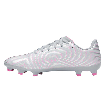 Silver-Black - Back - Under Armour Mens Shadow 3 Firm Ground Football Boots