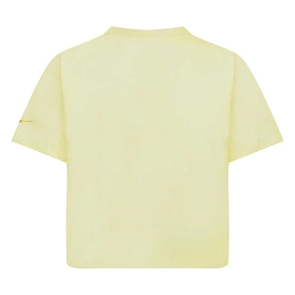 Cream - Back - Nike Girls Shine Boxy T-Shirt
