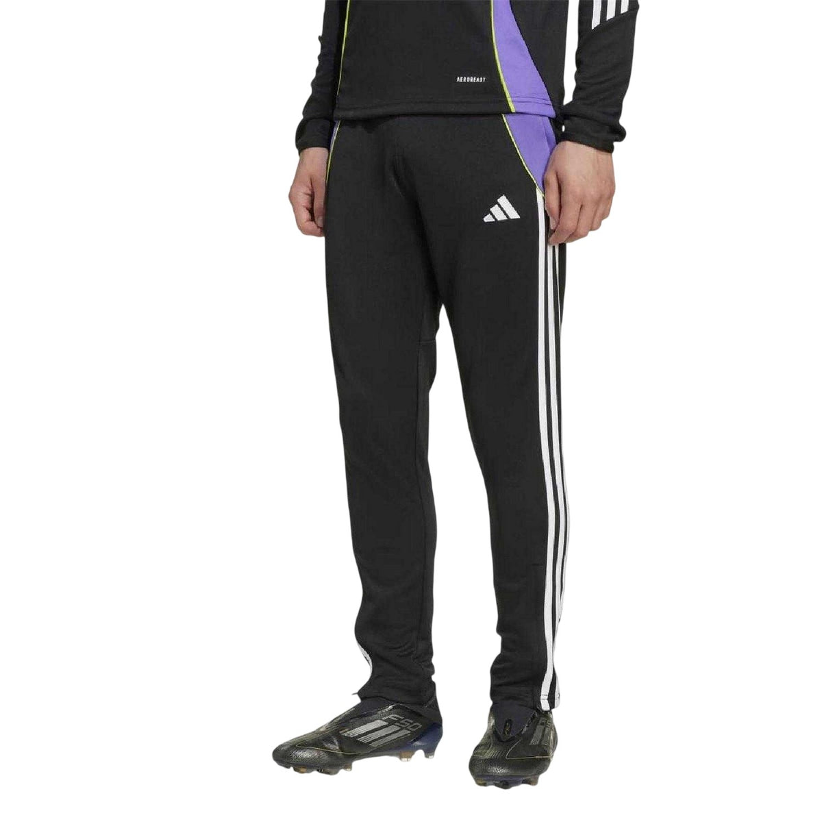 Black - Lifestyle - Adidas Childrens-Kids Tiro Colour Block Tapered Tracksuit Bottoms