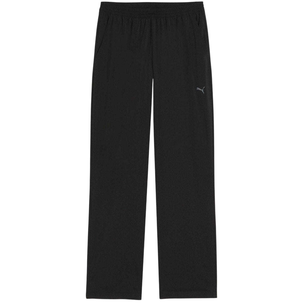 Puma Black - Front - Puma Womens-Ladies Fashion Knitted High Waist Tracksuit Bottoms
