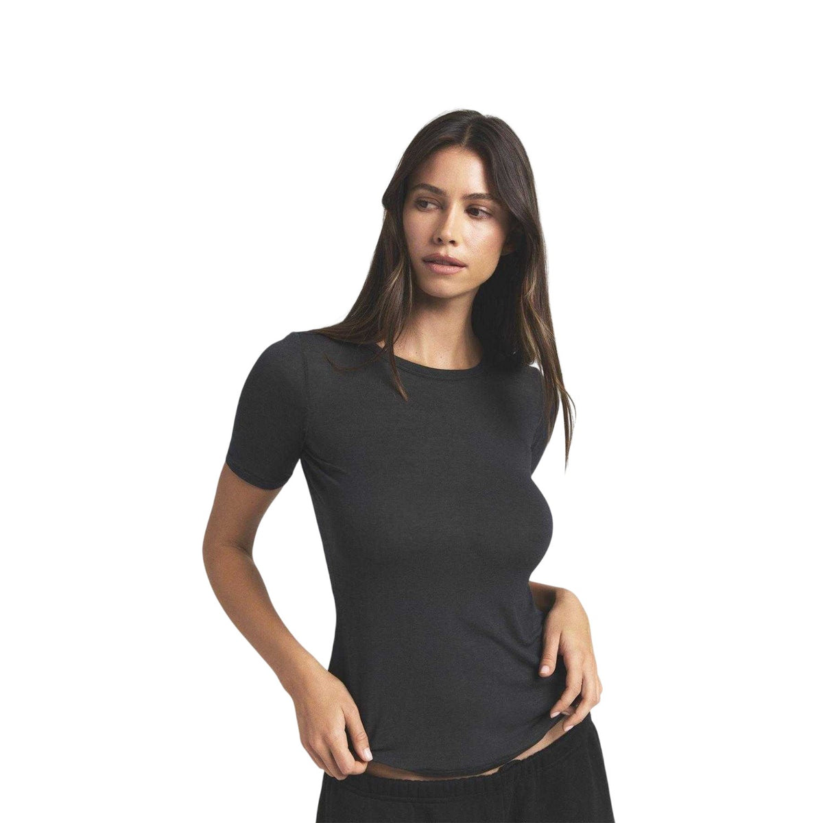 Onyx - Side - Skims Womens-Ladies Modal Fitted T-Shirt