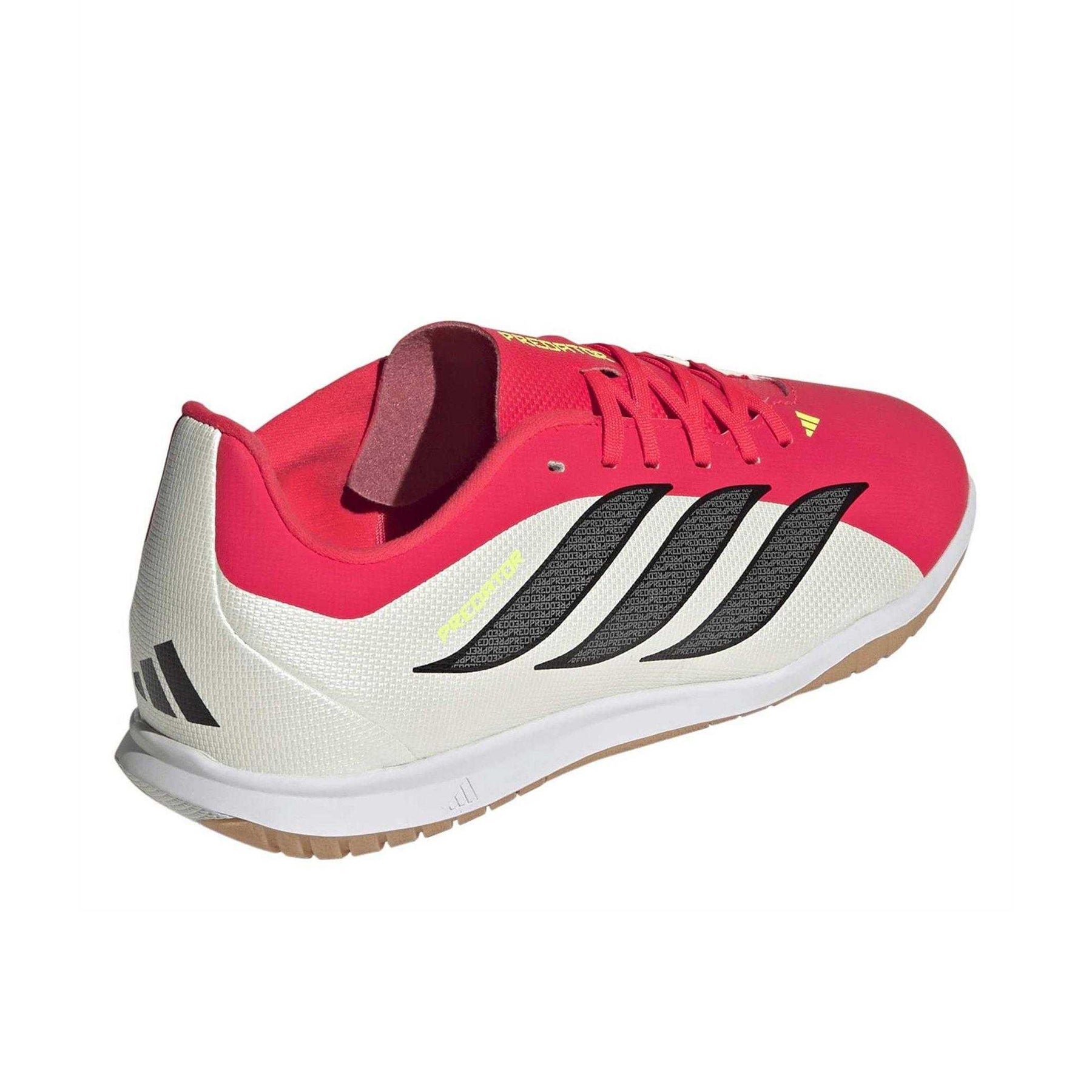 Lucid Red-Core Black - Back - Adidas Childrens-Kids Predator Club IN Sala Futsal Flat Indoor Football Shoes
