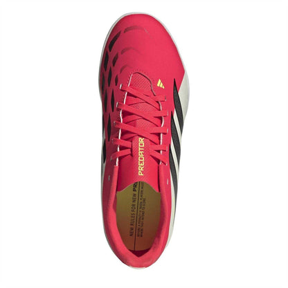 Lucid Red-Core Black - Lifestyle - Adidas Childrens-Kids Predator Club IN Sala Futsal Flat Indoor Football Shoes