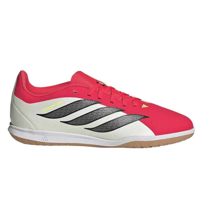 Lucid Red-Core Black - Front - Adidas Childrens-Kids Predator Club IN Sala Futsal Flat Indoor Football Shoes