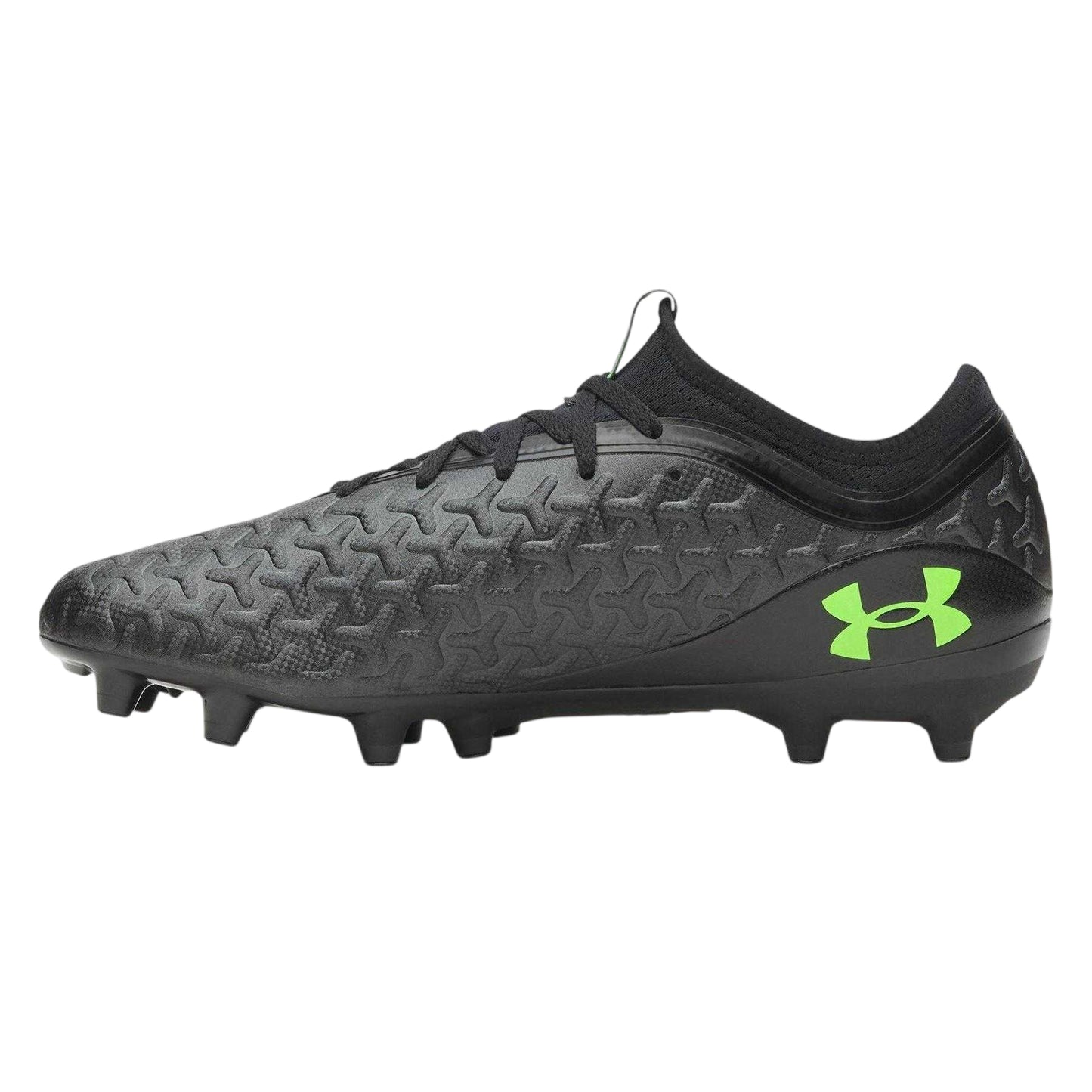 Black-Green - Back - Under Armour Mens Magnetico Firm Ground Football Boots