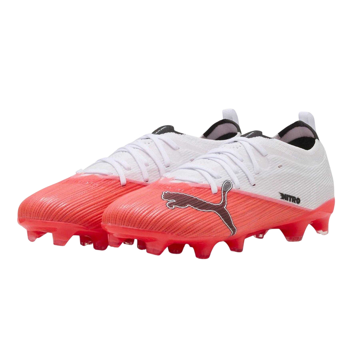 White-Red - Lifestyle - Puma Childrens-Kids Ultra Two Tone Football Boots
