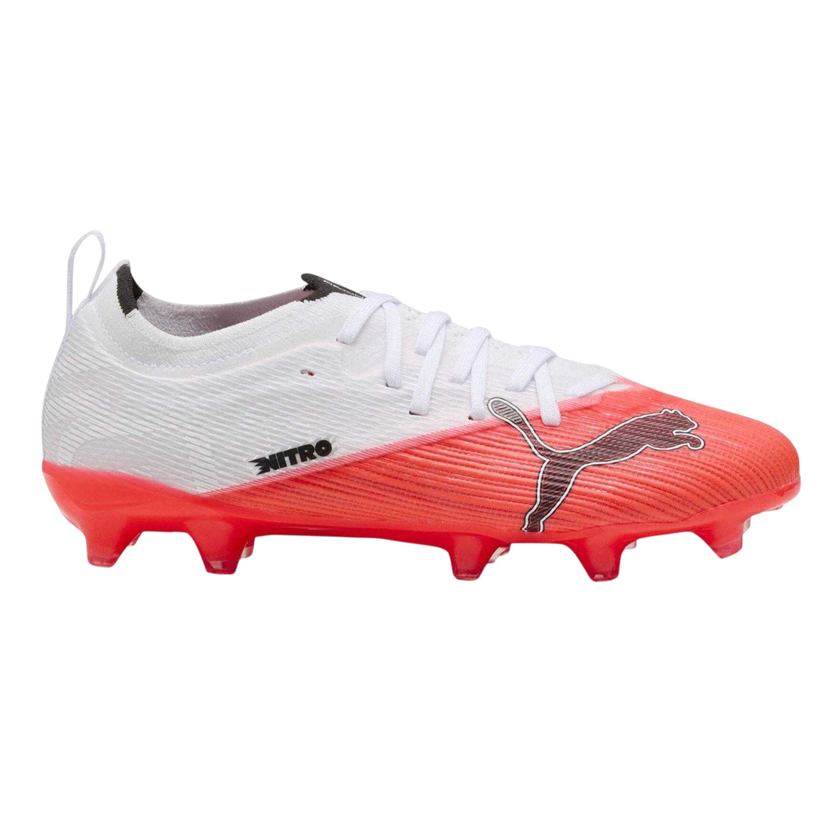 White-Red - Front - Puma Childrens-Kids Ultra Two Tone Football Boots