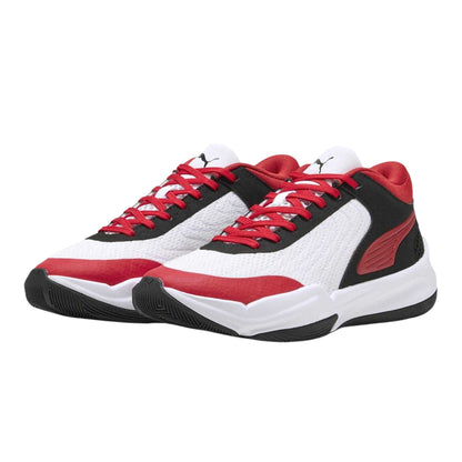 Black - Side - Puma Childrens-Kids Court Pro 2 Basketball Shoes