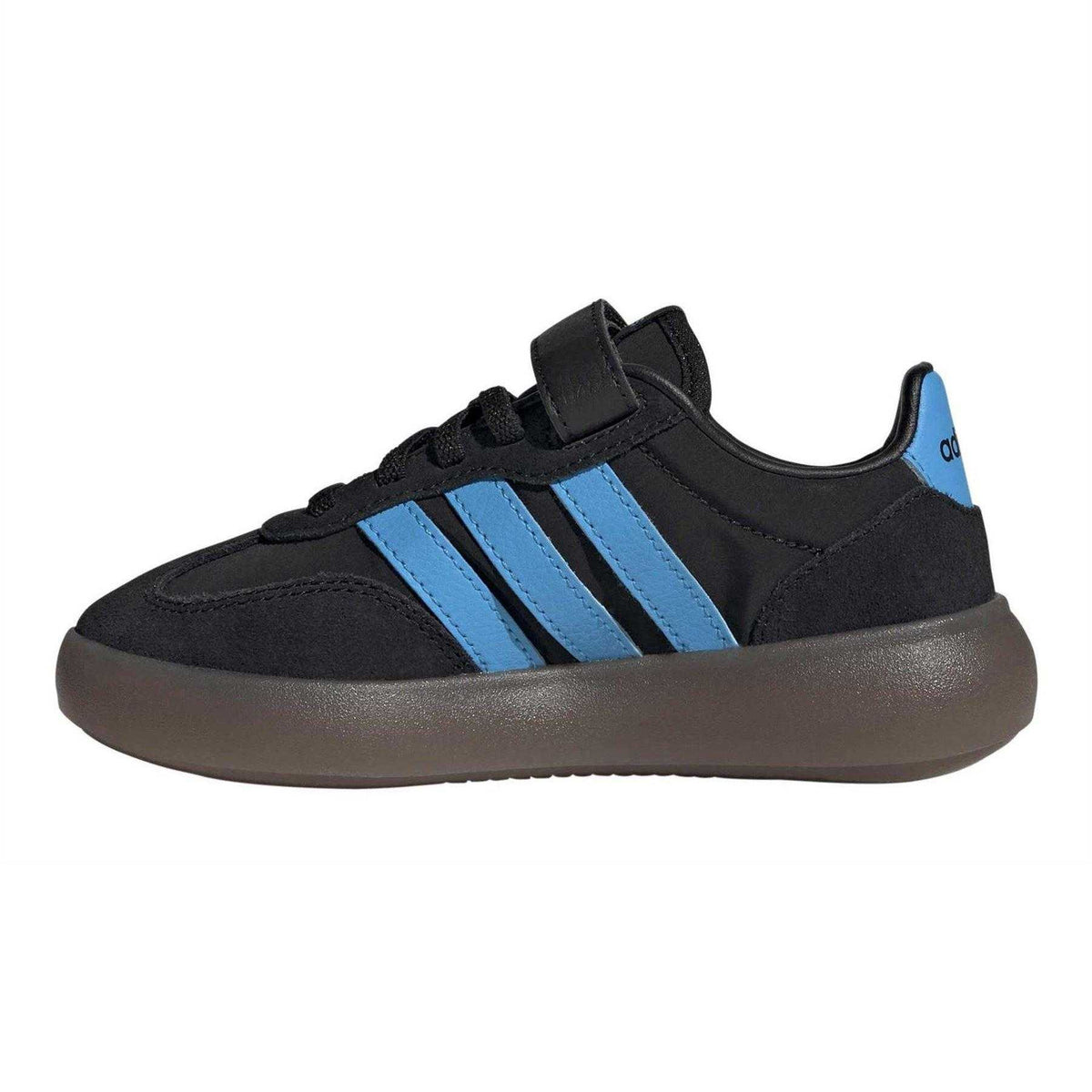 Core Black - Side - Adidas Childrens-Kids Barreda Decode Suede Low Cut Trainers
