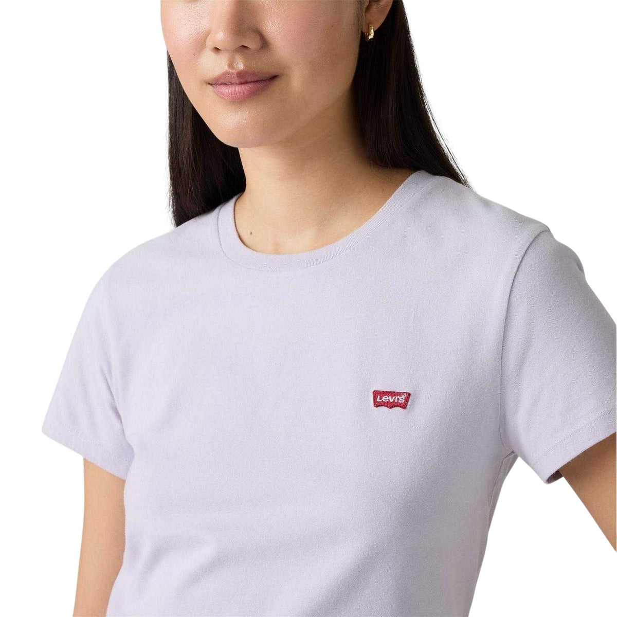 Thistle - Side - Levis Womens-Ladies Perfect Crew Neck T-Shirt