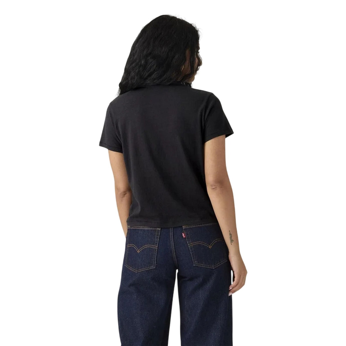 Anthracite - Back - Levis Womens-Ladies Script Regular T-Shirt