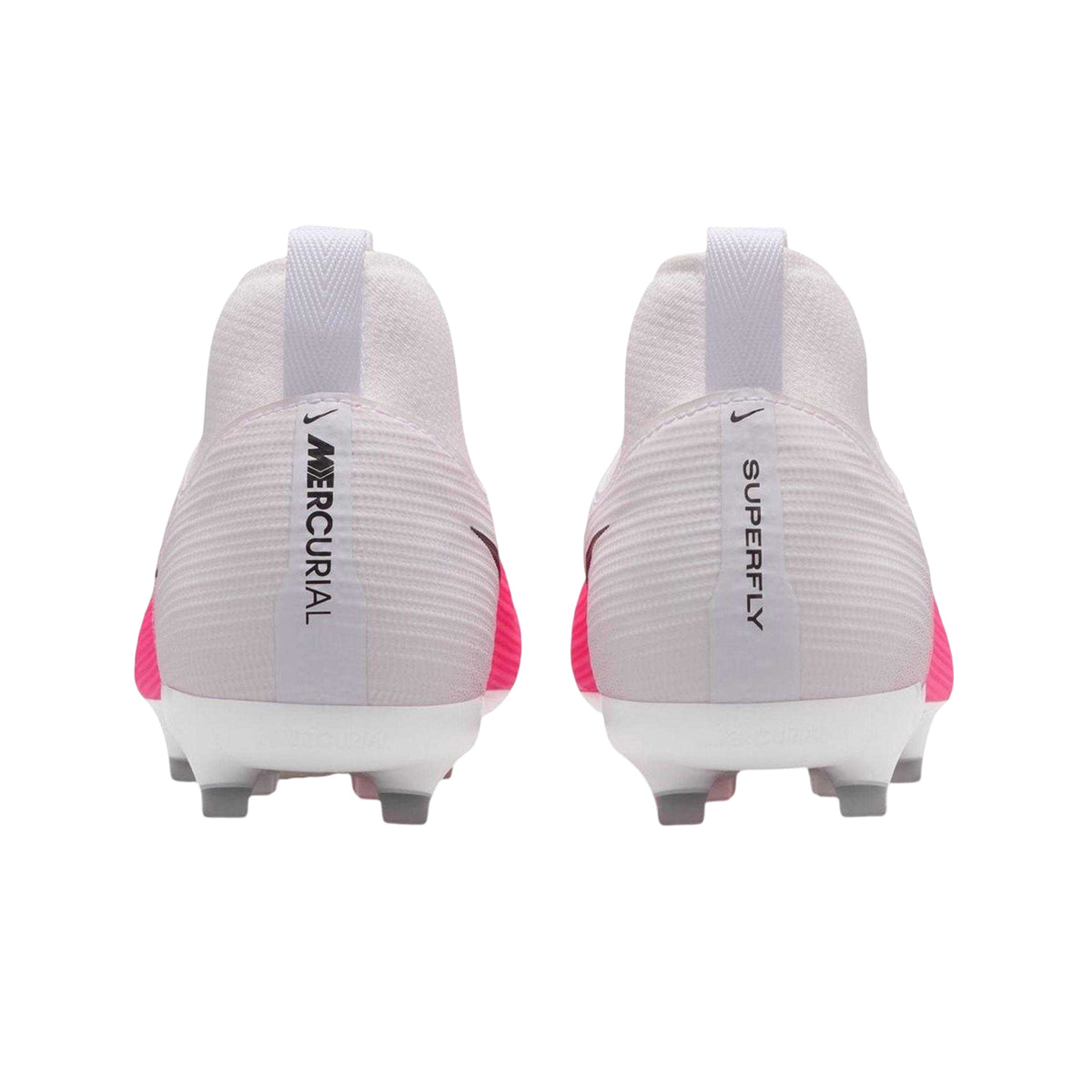 Pink-White - Back - Nike Childrens-Kids Superfly 11 Academy Gradient Firm Ground Football Boots