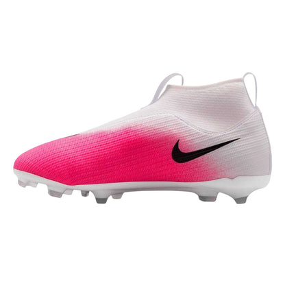 Pink-White - Side - Nike Childrens-Kids Superfly 11 Academy Gradient Firm Ground Football Boots