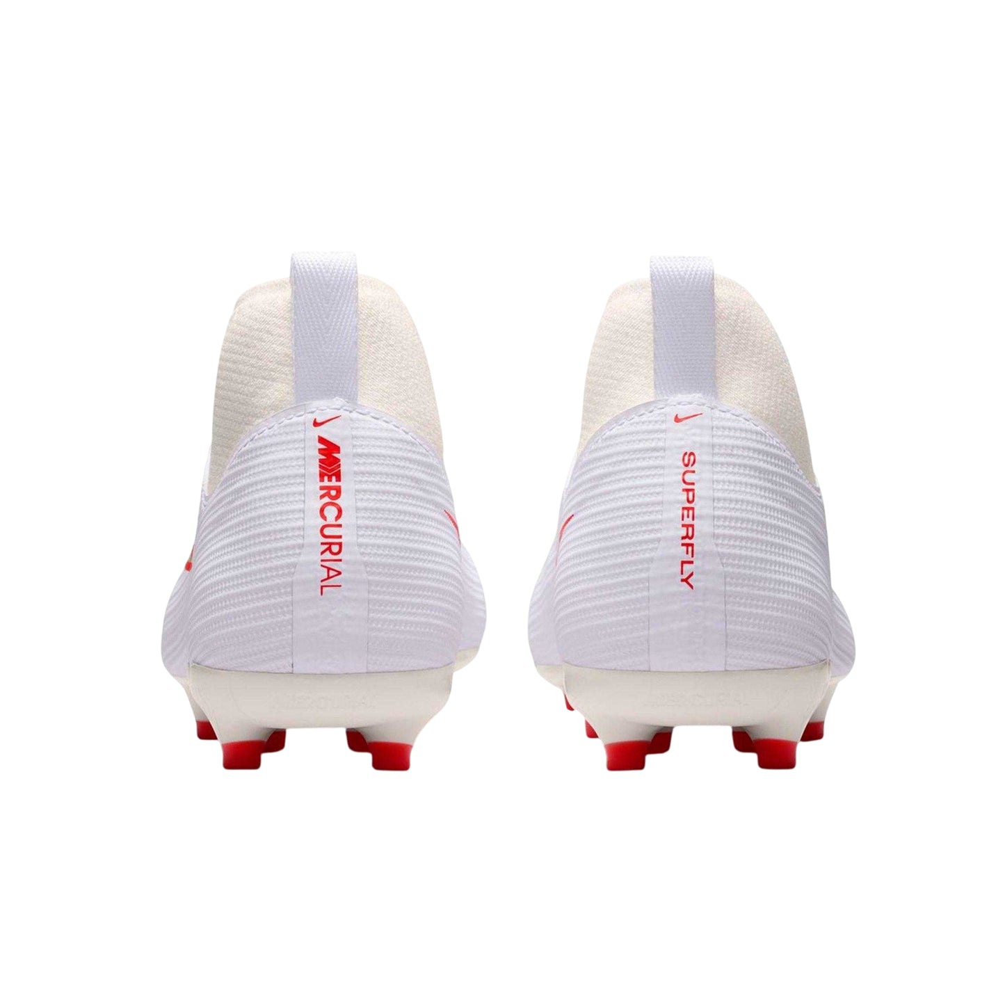 White-Red - Back - Nike Childrens-Kids Superfly 11 Academy Gradient Firm Ground Football Boots