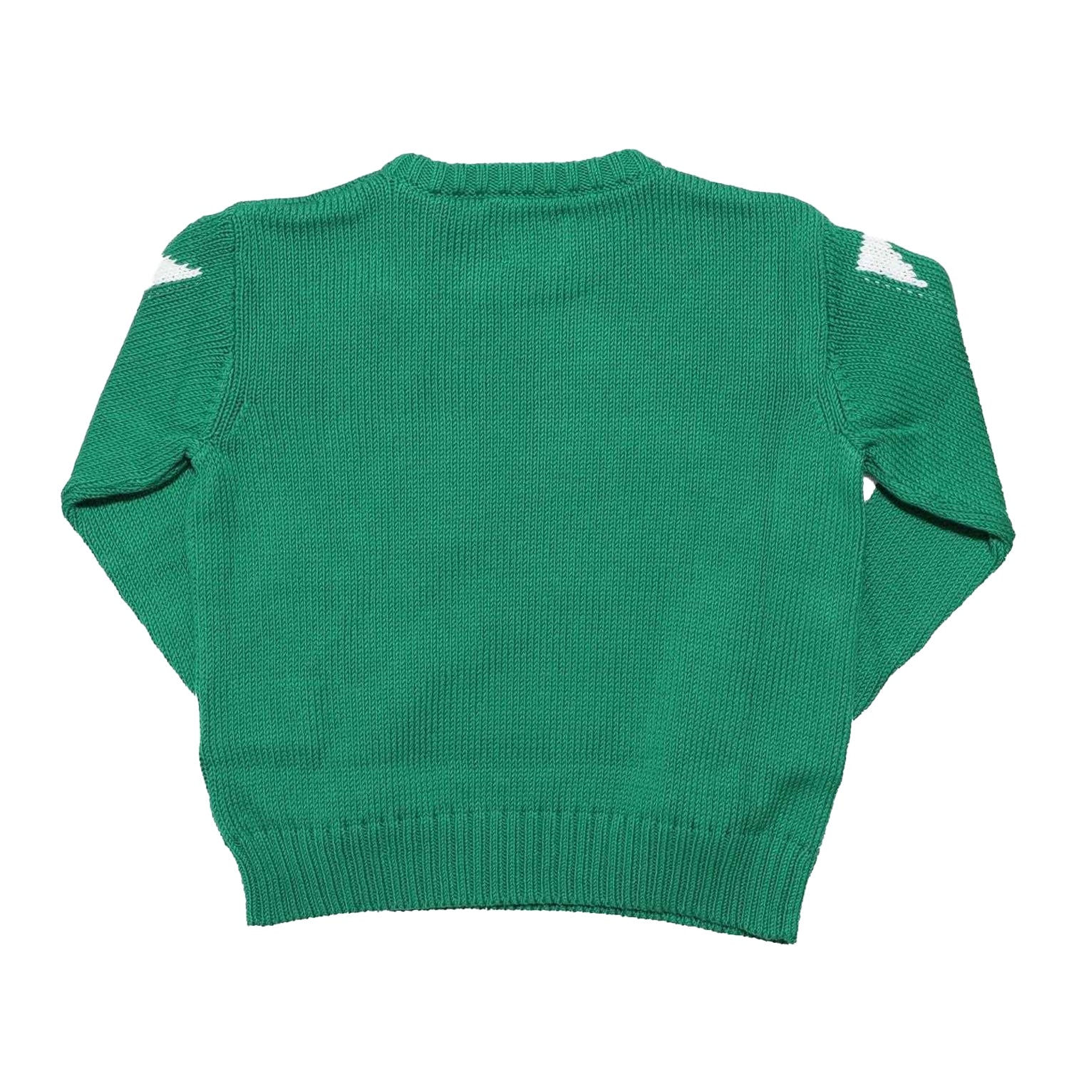 Green-White - Back - Off White Childrens-Kids Helvetica Sweatshirt