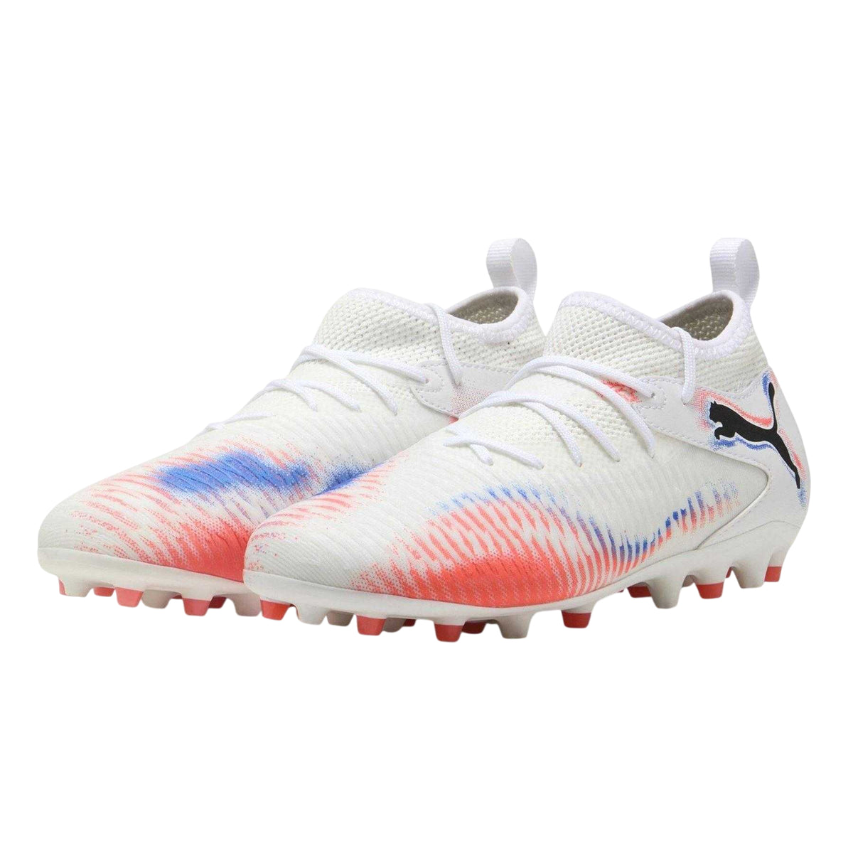 White-Black-Glow - Lifestyle - Puma Childrens-Kids Future 8 Match Firm Ground Football Boots