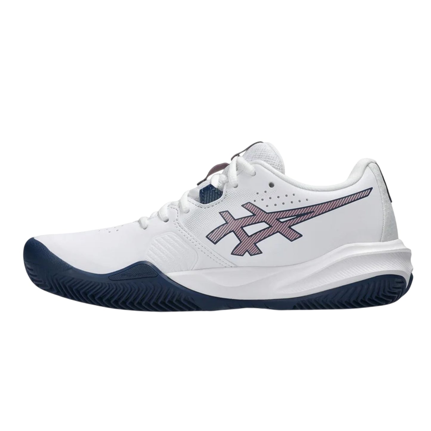 White-Pink - Back - Asics Womens-Ladies Challenger 15 Tennis Shoes