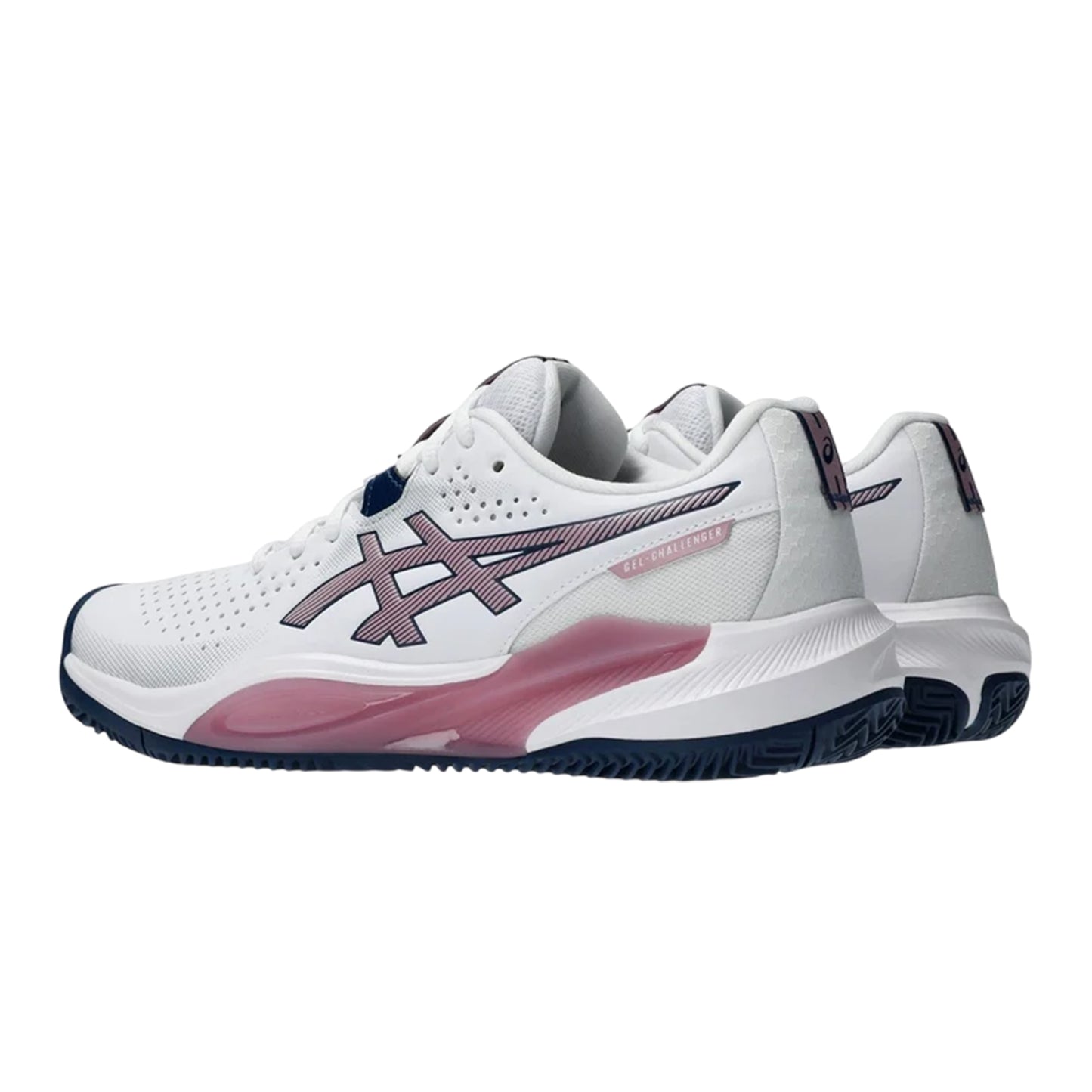White-Pink - Lifestyle - Asics Womens-Ladies Challenger 15 Tennis Shoes