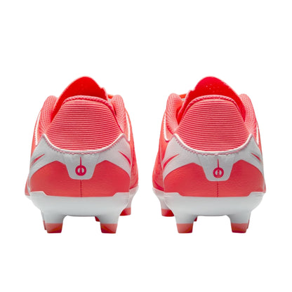 Lava-White - Back - Nike Childrens-Kids Legend 10 Leather Artificial Ground Football Boots
