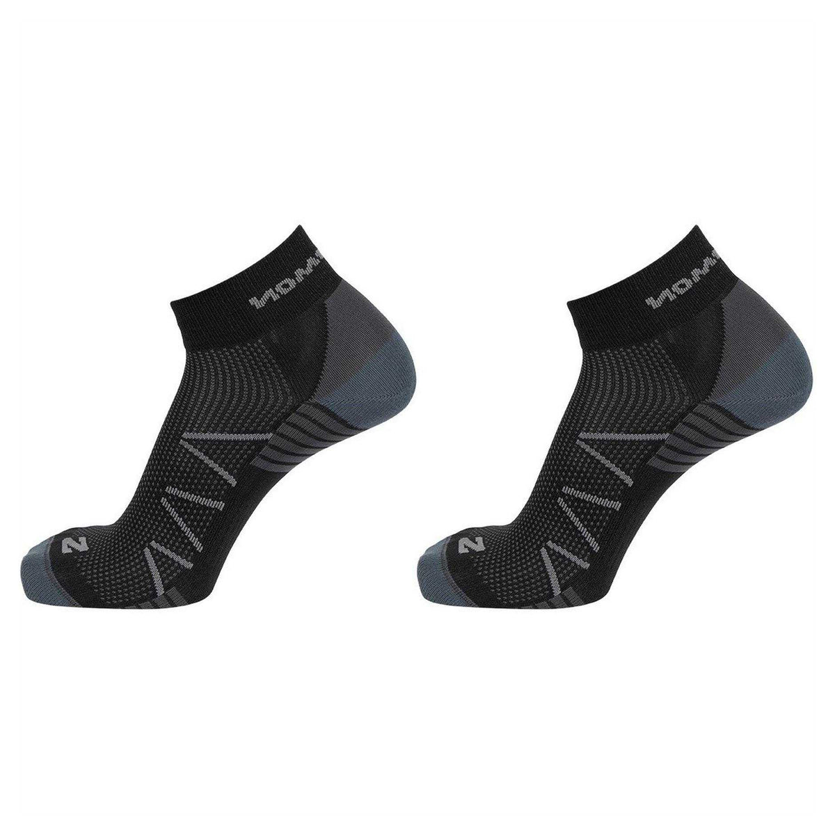 Black - Back - Salomon Womens-Ladies Hornet Running Ankle Socks (Pack of 2)