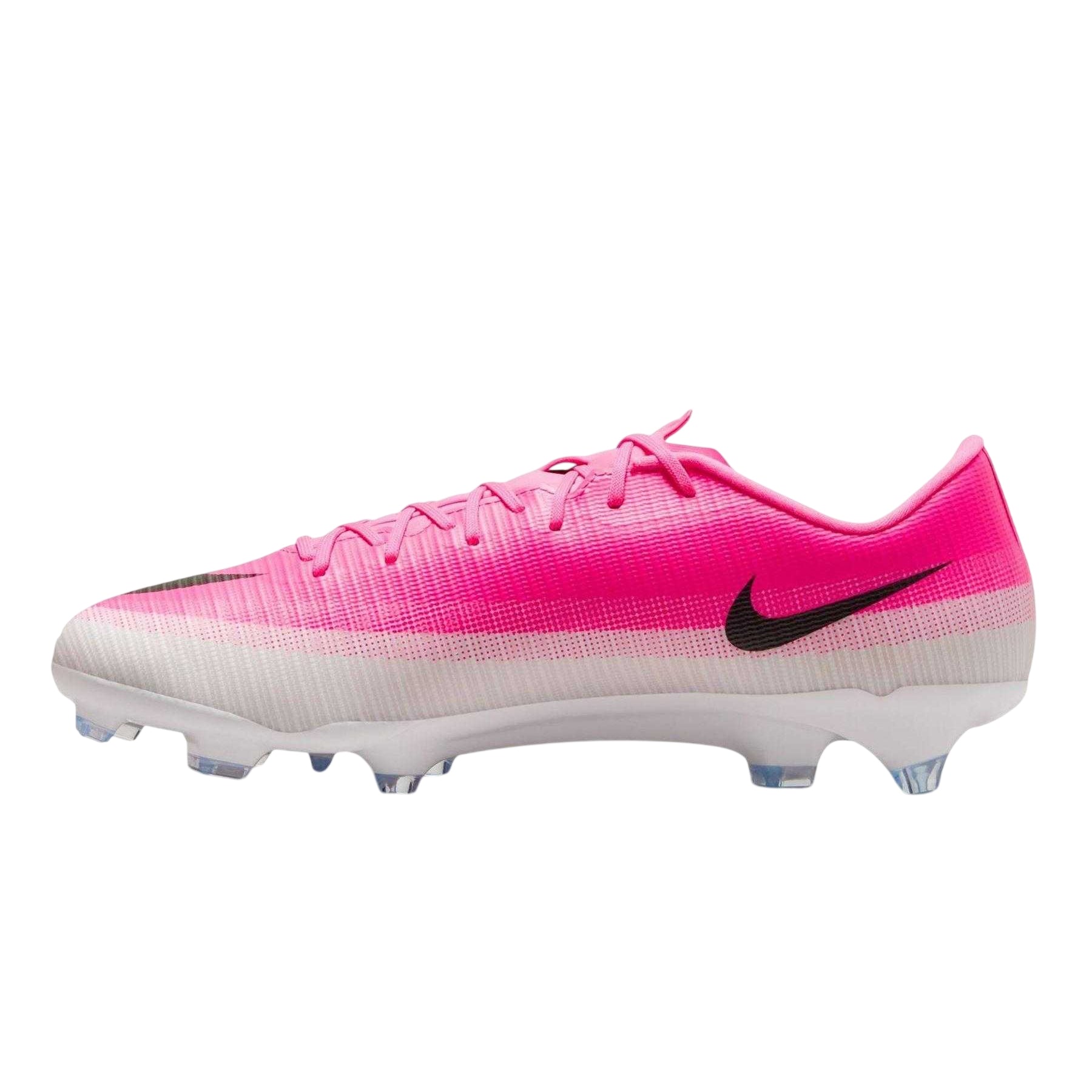 Pink-White - Side - Nike Mens Academy Ombre Firm Ground Football Boots