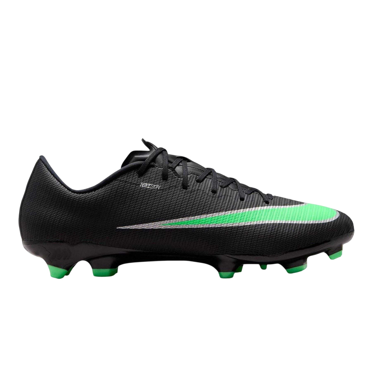 Black-Green - Front - Nike Mens Academy Ombre Firm Ground Football Boots