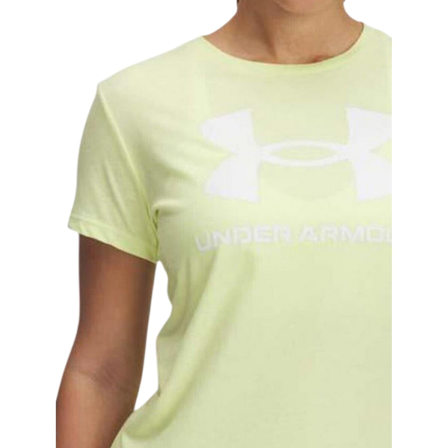 Yellow - Lifestyle - Under Armour Womens-Ladies Rival Logo T-Shirt