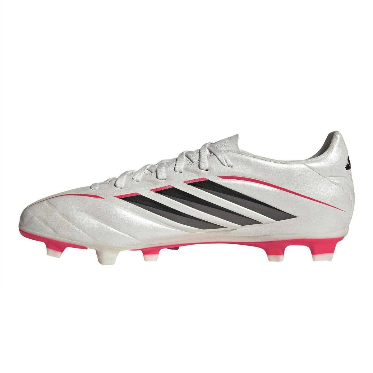 Black-White-Red - Side - Adidas Childrens-Kids Copa Pure Iv Club Snug Fit Firm Ground Football Boots