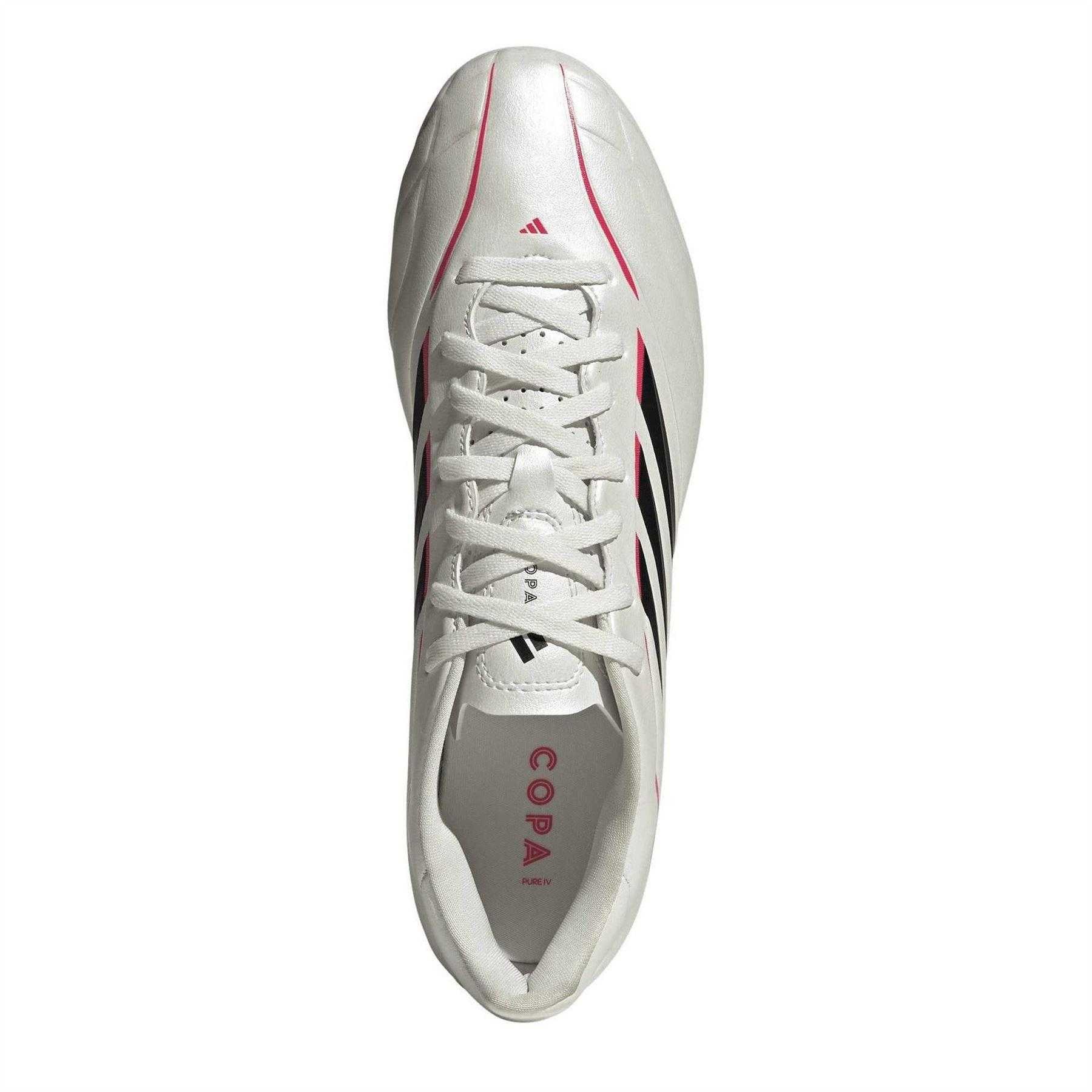 Black-White-Red - Lifestyle - Adidas Childrens-Kids Copa Pure Iv Club Snug Fit Firm Ground Football Boots