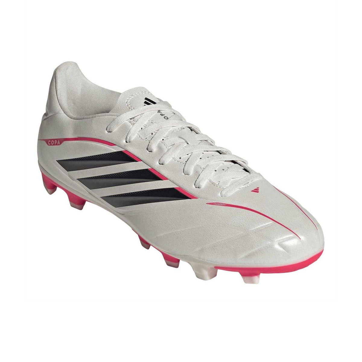 Black-White-Red - Pack Shot - Adidas Childrens-Kids Copa Pure Iv Club Snug Fit Firm Ground Football Boots