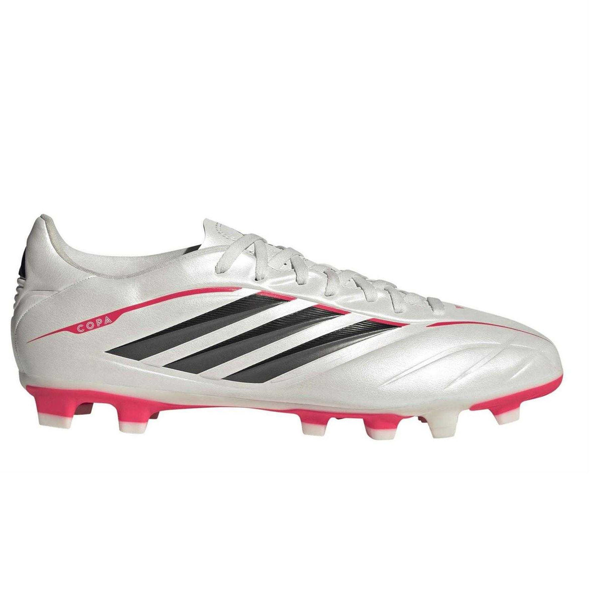 Black-White-Red - Front - Adidas Childrens-Kids Copa Pure Iv Club Snug Fit Firm Ground Football Boots