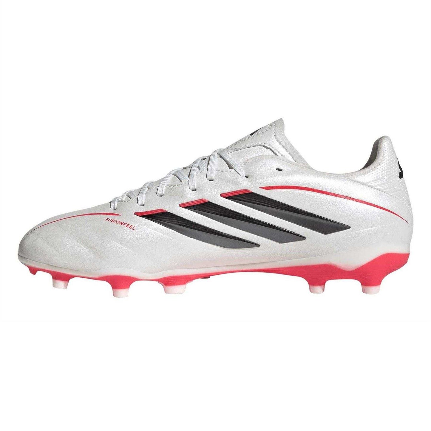 White-Black - Side - Adidas Childrens-Kids Copa Pure IV League Football Boots
