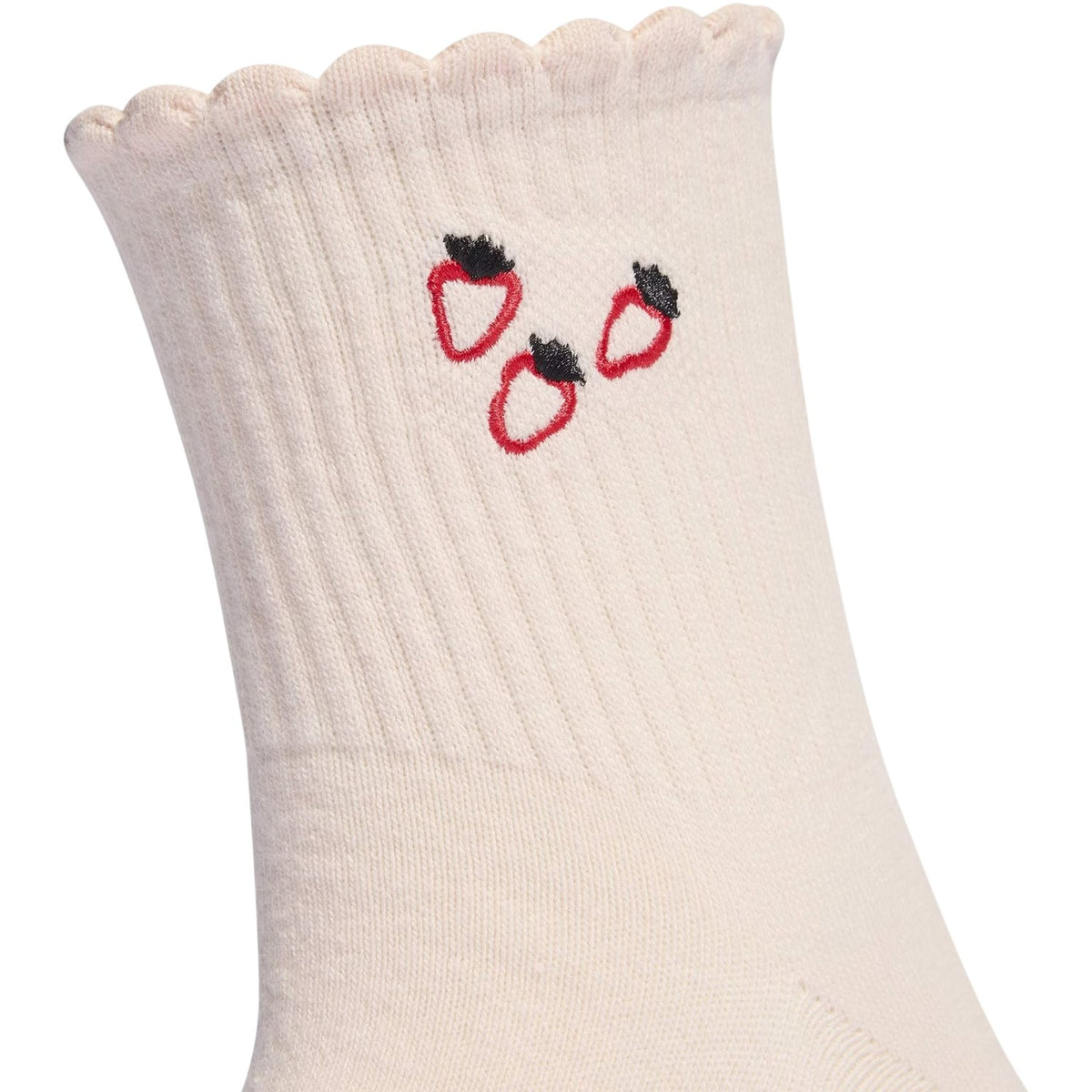 White-Purple - Side - Adidas Womens-Ladies Strawberry Ankle Socks (Pack of 3)
