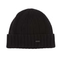 Black - Back - Hugo Boss Mens Zohoh Logo Scarf & Beanie Set