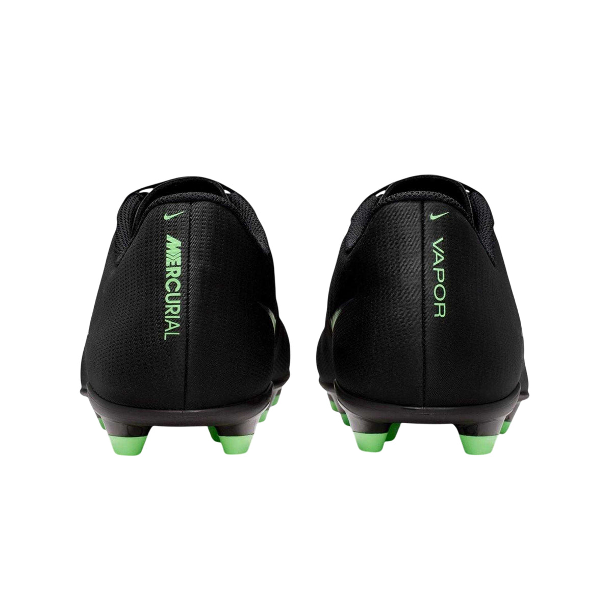 Black-Green - Back - Nike Mens Mercurial Vapor Club 17 Cleated Firm Ground Football Boots