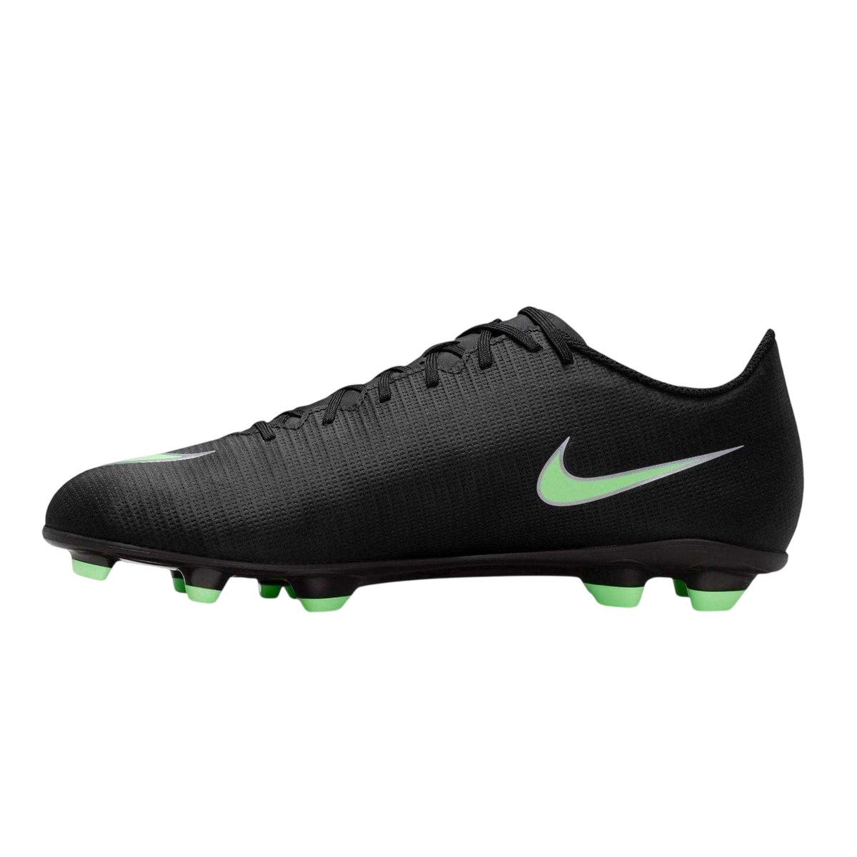 Black-Green - Side - Nike Mens Mercurial Vapor Club 17 Cleated Firm Ground Football Boots