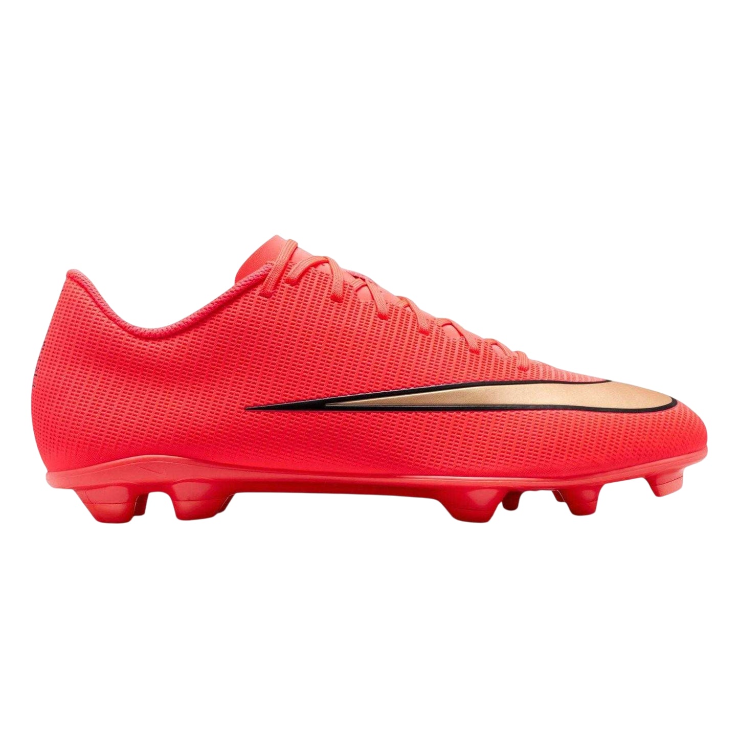Red-Gold - Front - Nike Mens Mercurial Vapor Club 17 Cleated Firm Ground Football Boots