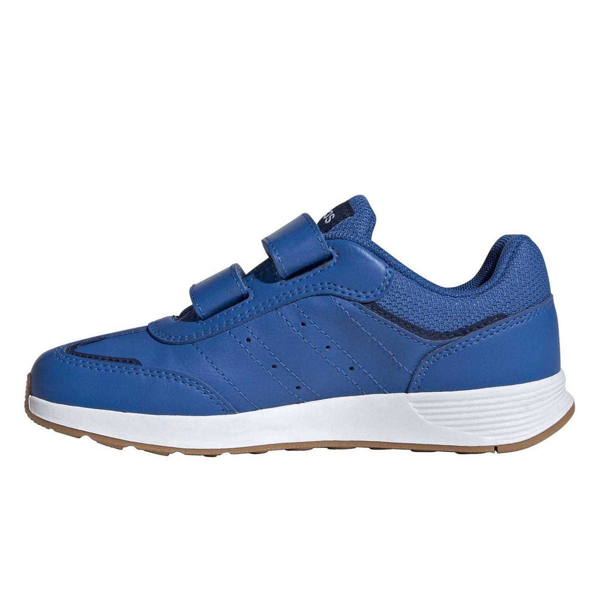 Bright Royal - Side - Adidas Childrens-Kids Tensaur Switch 3 Stripes Hook and Loop Trainers