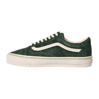 Kelp Green - Back - Vans Mens Old Skool Canvas Trainers