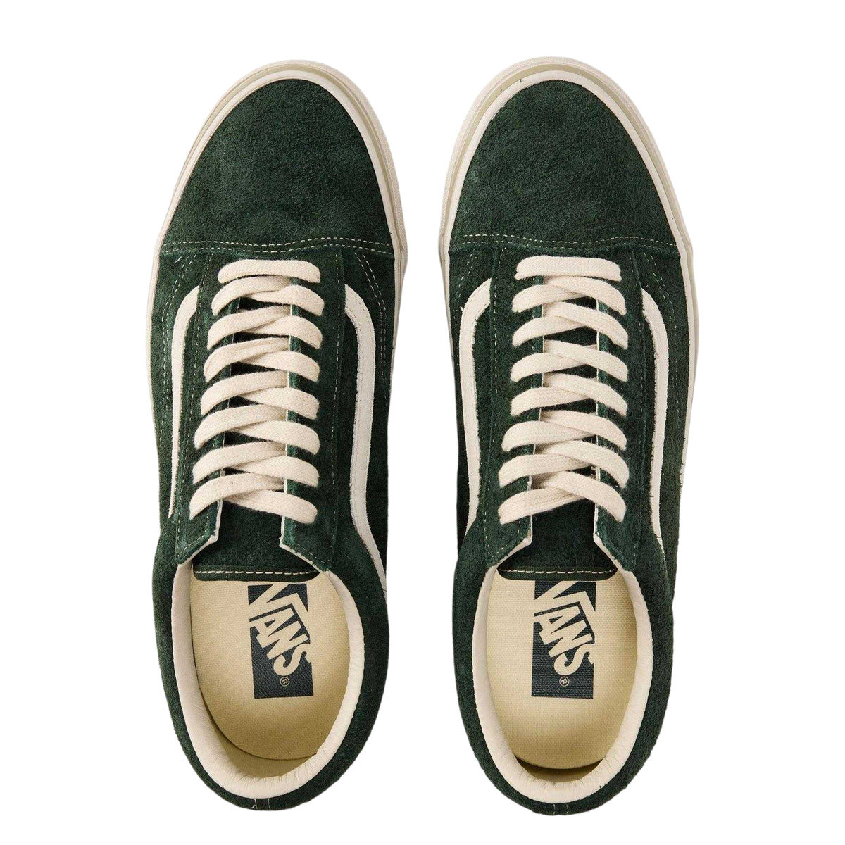 Kelp Green - Side - Vans Mens Old Skool Canvas Trainers
