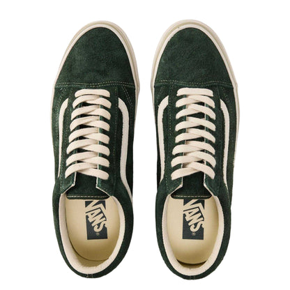 Kelp Green - Side - Vans Mens Old Skool Canvas Trainers