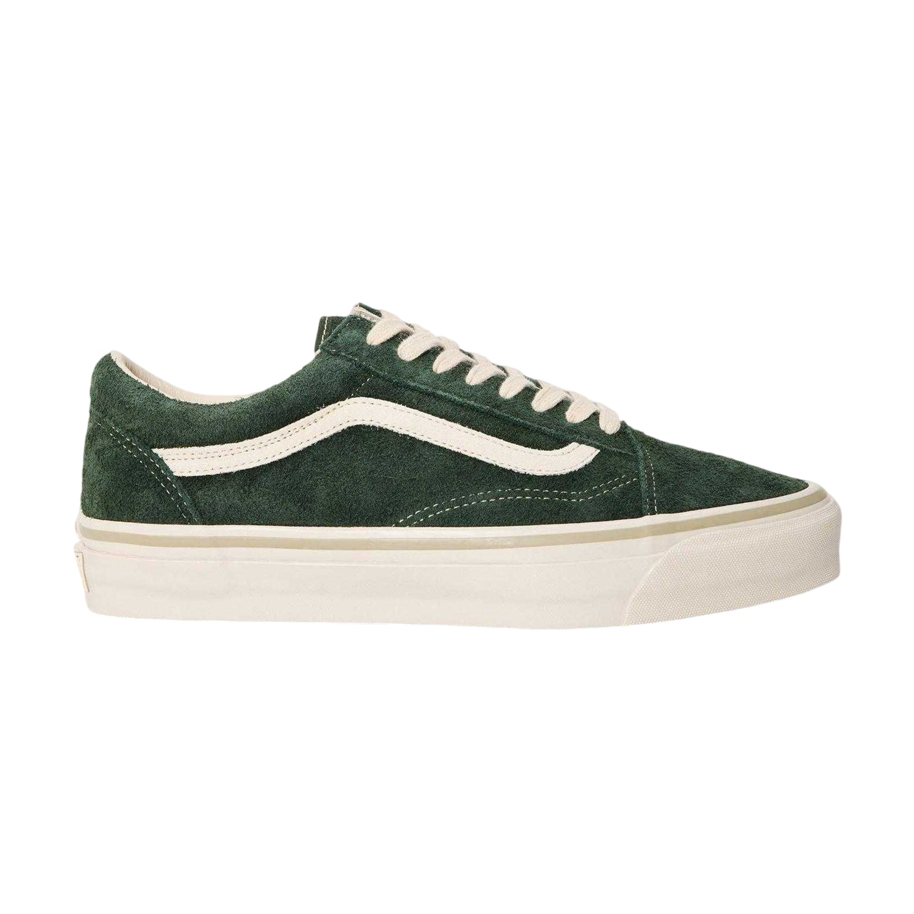 Kelp Green - Front - Vans Mens Old Skool Canvas Trainers