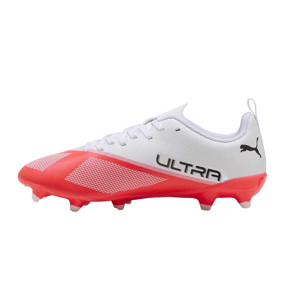 White-Red - Back - Puma Childrens-Kids Ultra 7.4 Firm Ground Football Boots