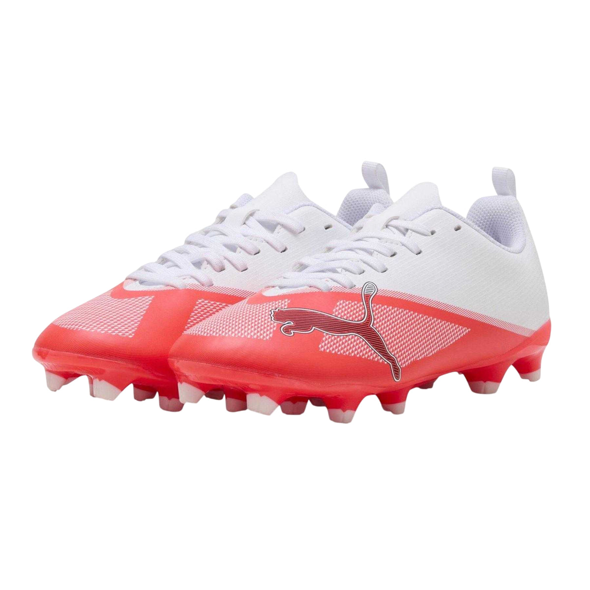White-Red - Lifestyle - Puma Childrens-Kids Ultra 7.4 Firm Ground Football Boots