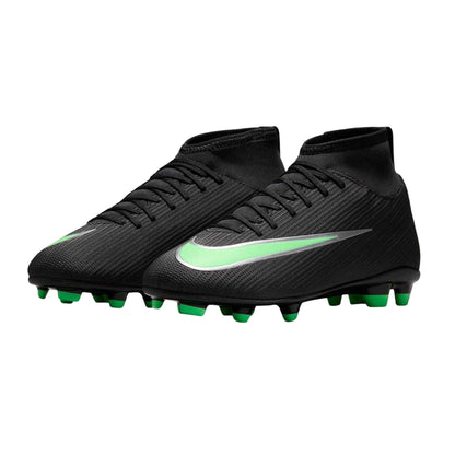 Black-Green - Lifestyle - Nike Childrens-Kids Superfly 11 Club Ombre High-top Firm Ground Football Boots